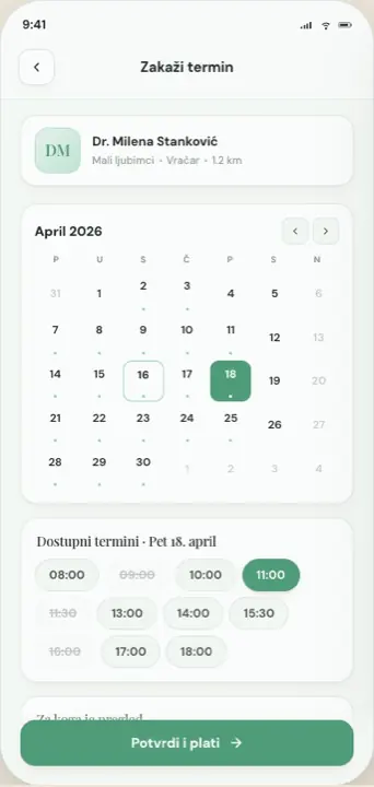 Zakazivanje termina